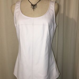 Banana Republic Pleather & Viscose Top NWT